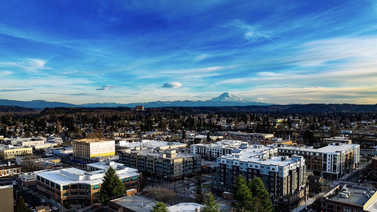 Aerial view of Auburn, Washington