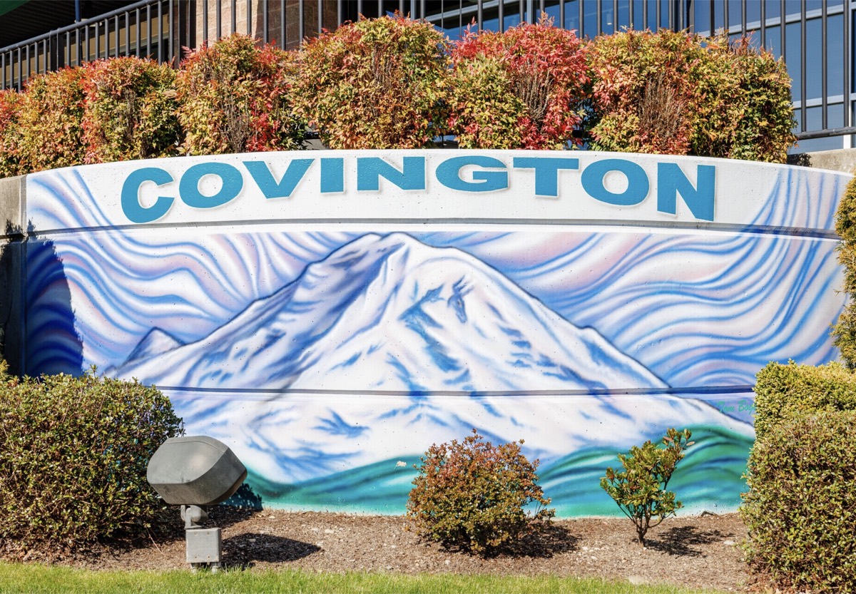 Aerial view of Covington, Washington