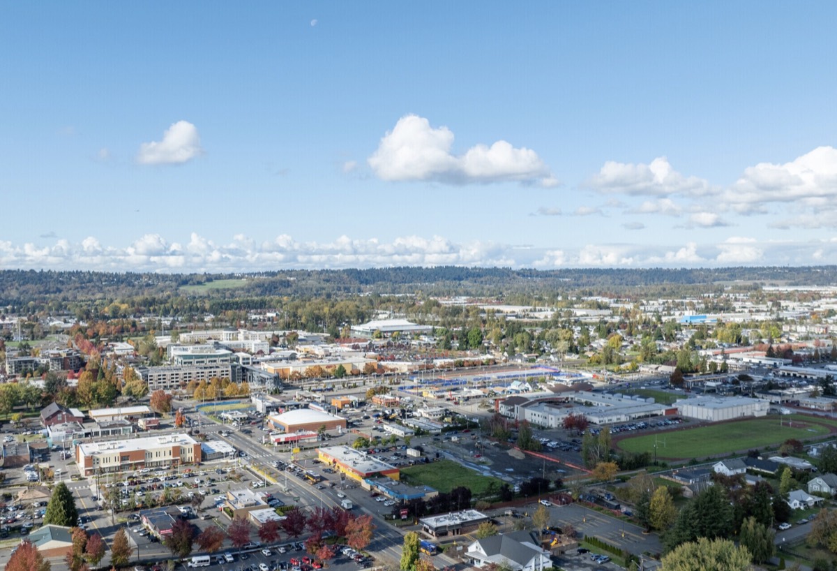 Aerial view of Kent, Washington