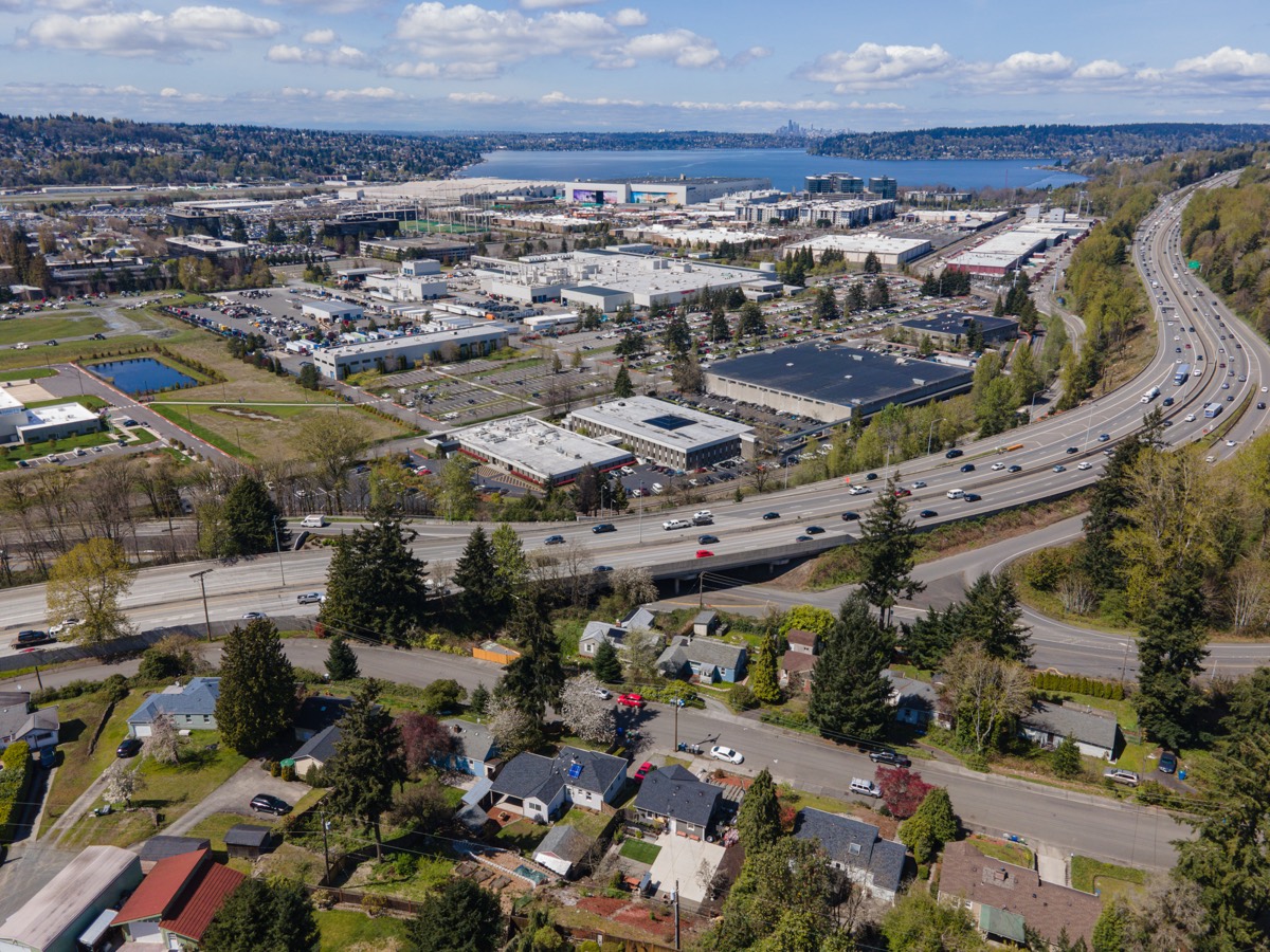 Aerial view of Renton, Washington