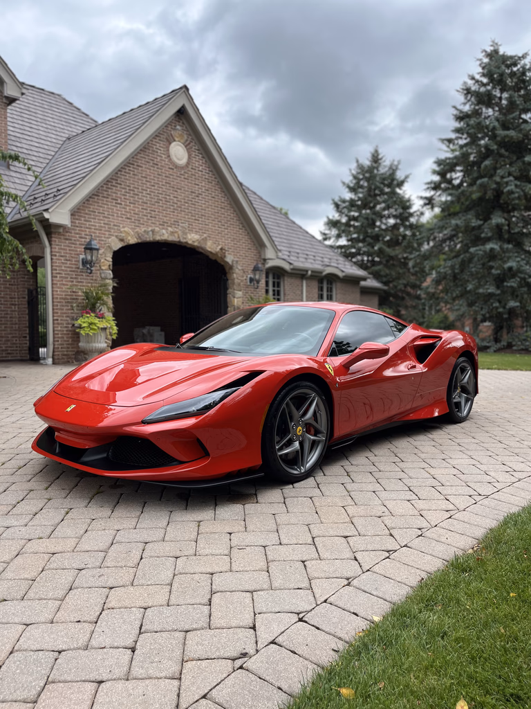 Ferrari F8 after a full detail